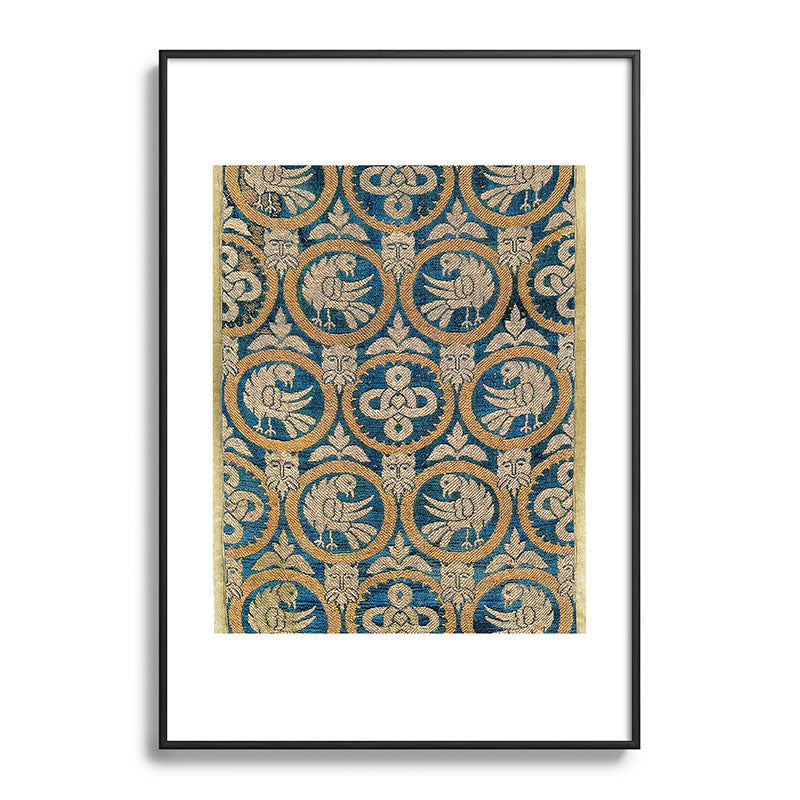 18th Century Spanish Textile Print Framed Art Print