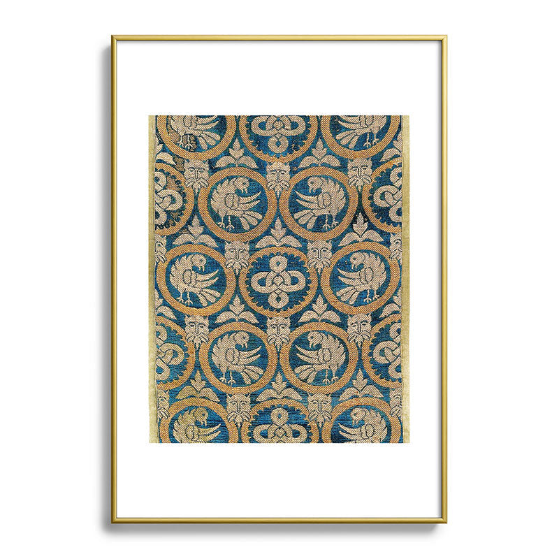 18th Century Spanish Textile Print Framed Art Print