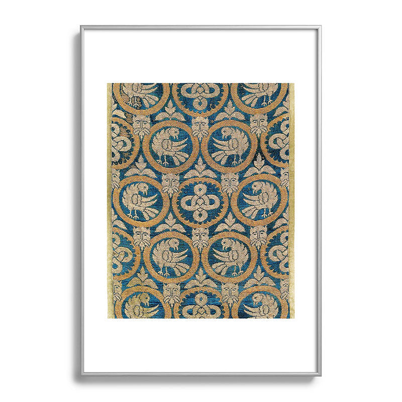 18th Century Spanish Textile Print Framed Art Print