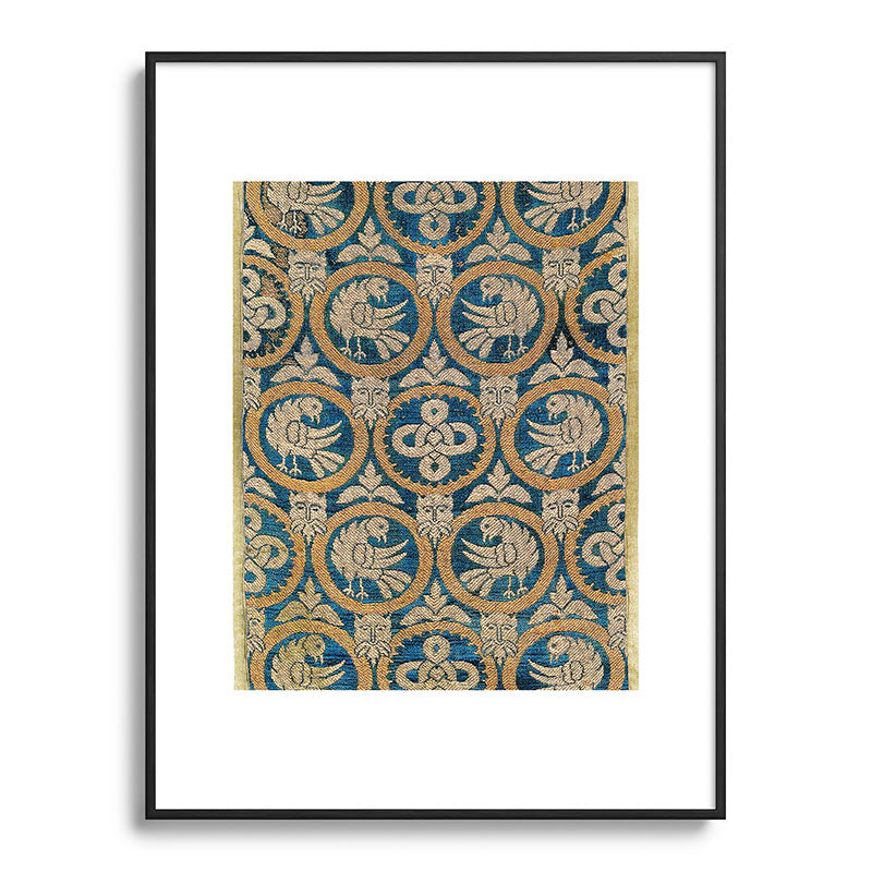 18th Century Spanish Textile Print Framed Art Print
