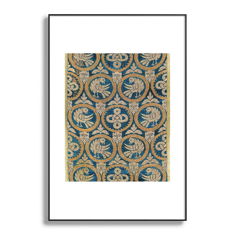 18th Century Spanish Textile Print Framed Art Print