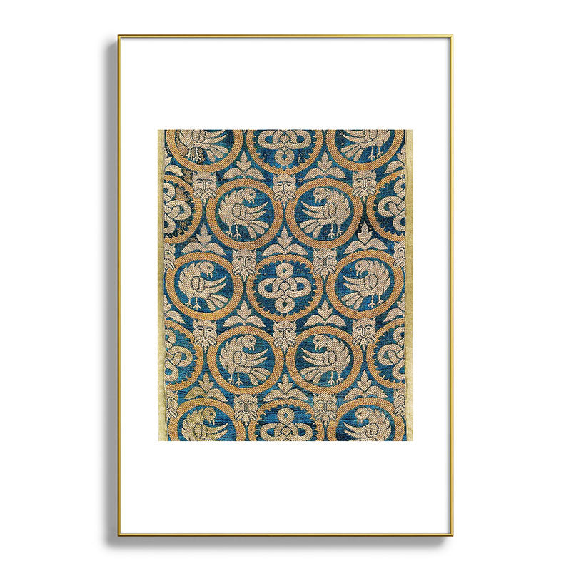 18th Century Spanish Textile Print Framed Art Print
