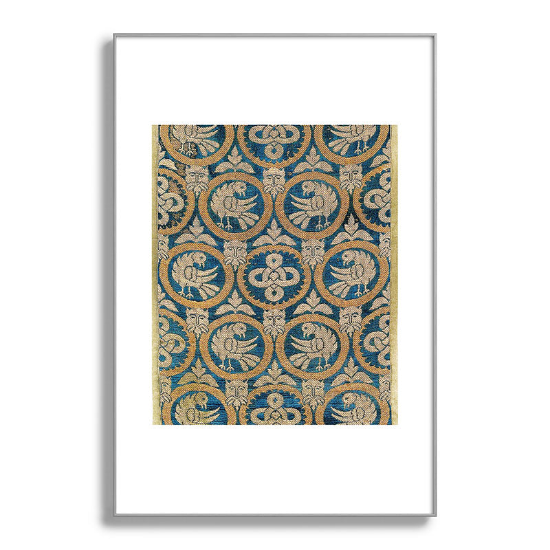 18th Century Spanish Textile Print Framed Art Print