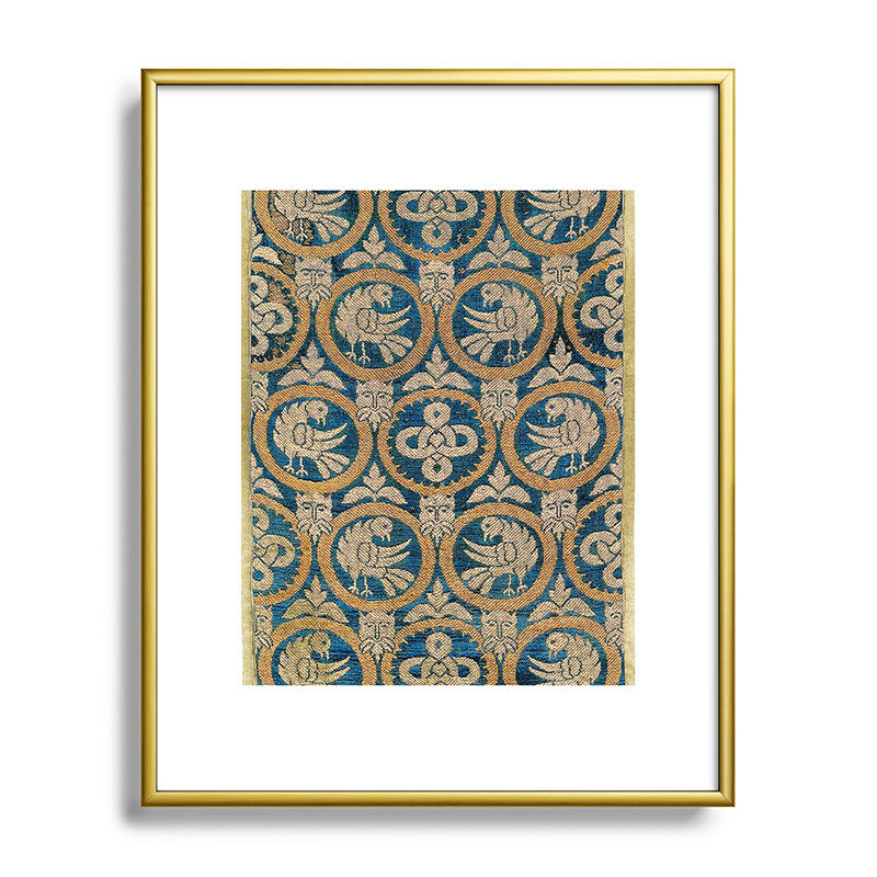 18th Century Spanish Textile Print Framed Art Print