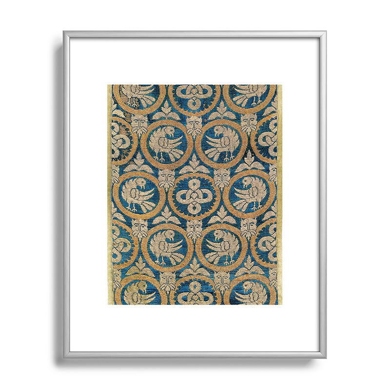 18th Century Spanish Textile Print Framed Art Print