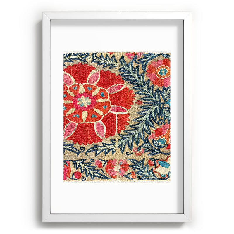 18th Century Suzani Fragment Print Framed Art Print