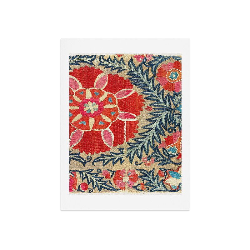 18th Century Suzani Fragment Print Art Print