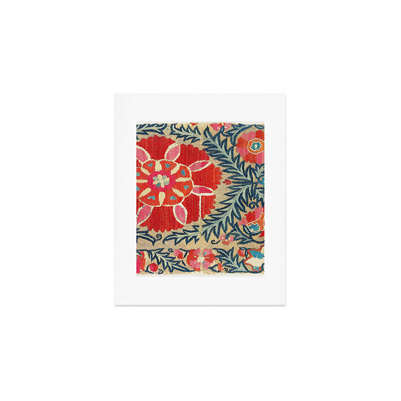 18th Century Suzani Fragment Print Art Print