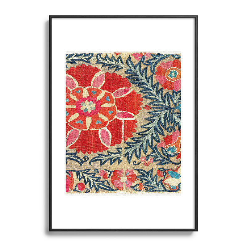 18th Century Suzani Fragment Print Framed Art Print