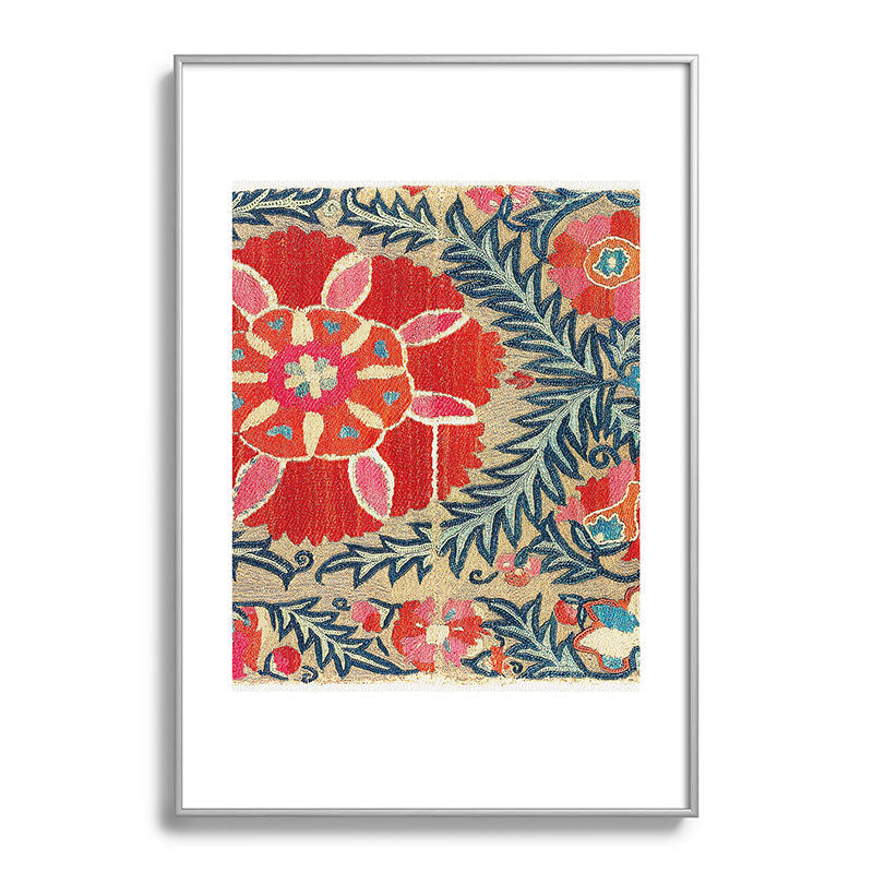 18th Century Suzani Fragment Print Framed Art Print