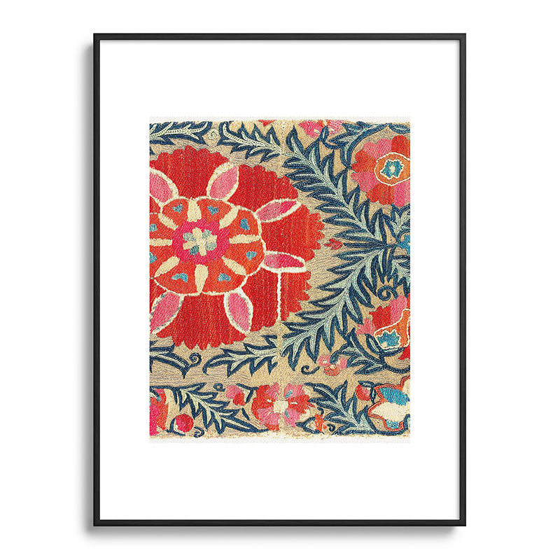 18th Century Suzani Fragment Print Framed Art Print