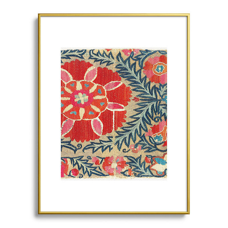 18th Century Suzani Fragment Print Framed Art Print