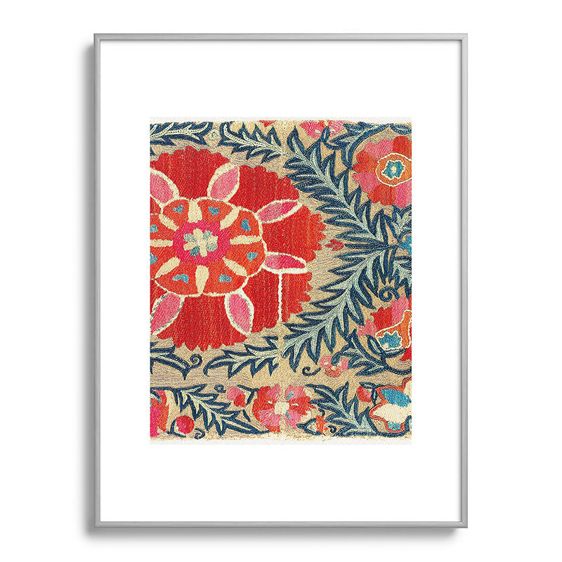 18th Century Suzani Fragment Print Framed Art Print