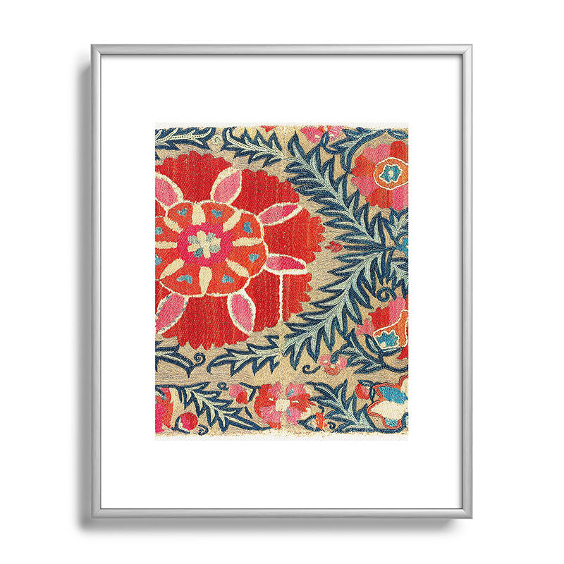 18th Century Suzani Fragment Print Framed Art Print