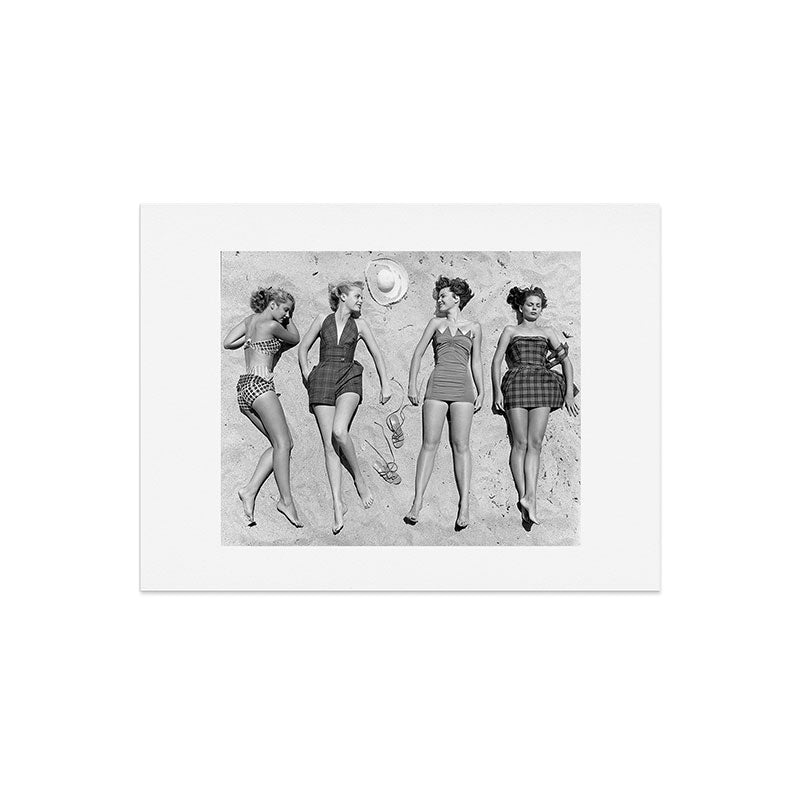 4 Girls Sunbathing Art Print
