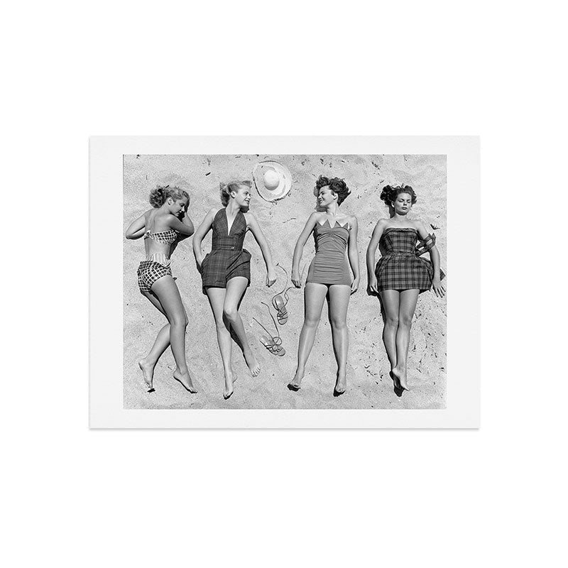 4 Girls Sunbathing Art Print
