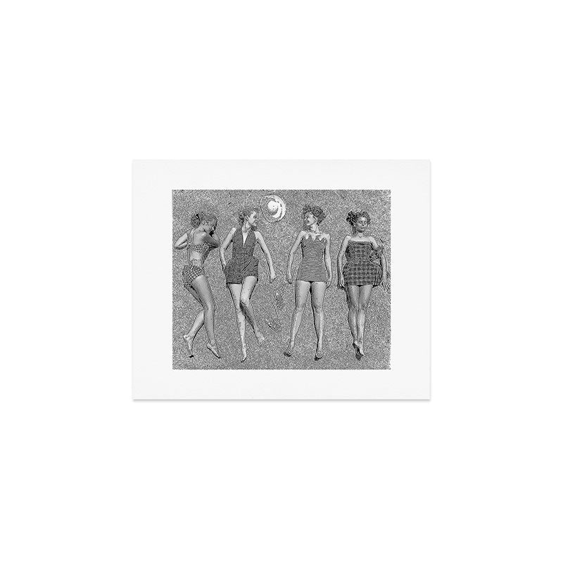 4 Girls Sunbathing Art Print