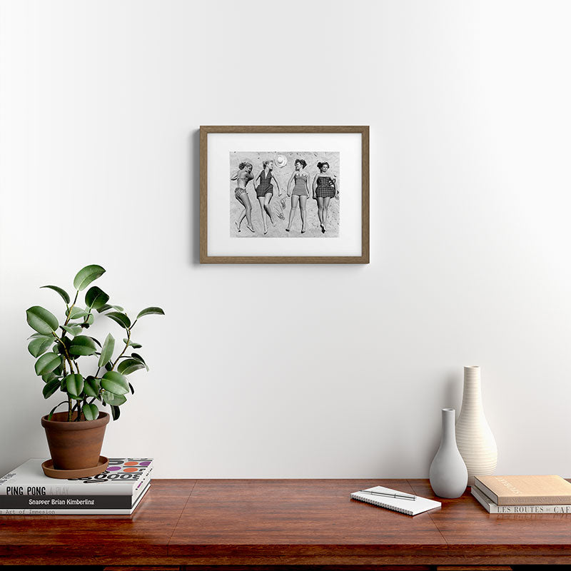 4 Girls Sunbathing Framed Art Print