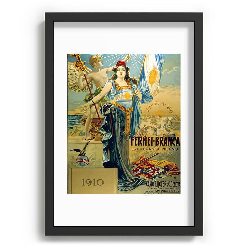 1910 Fernet Branca Liqueur Aperitif Advertisement Framed Art Print