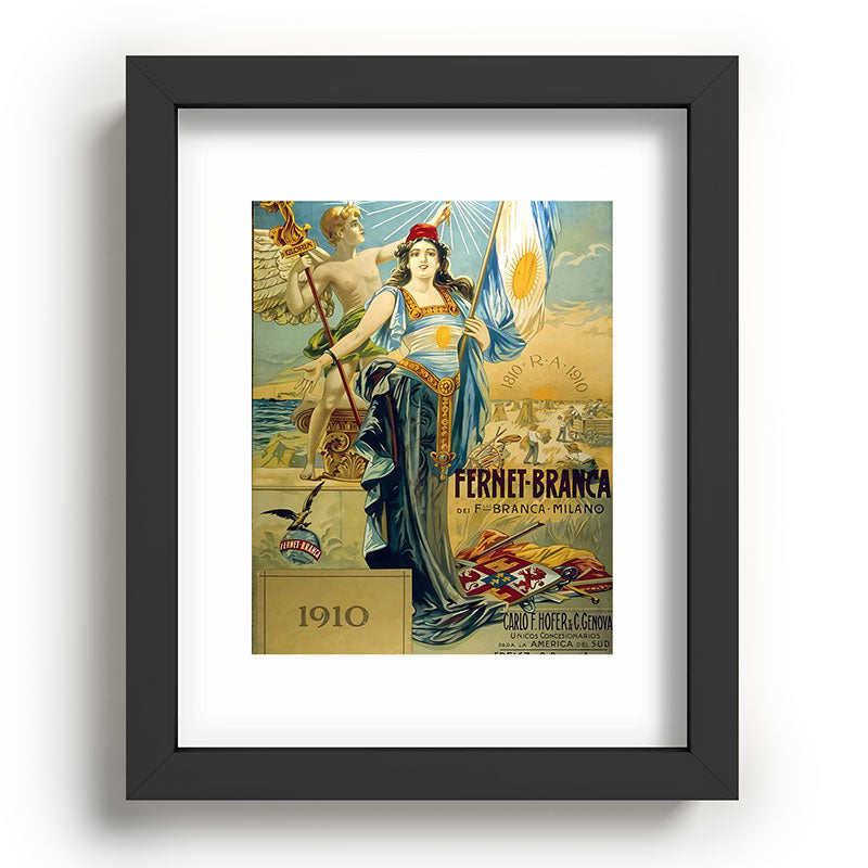 1910 Fernet Branca Liqueur Aperitif Advertisement Framed Art Print