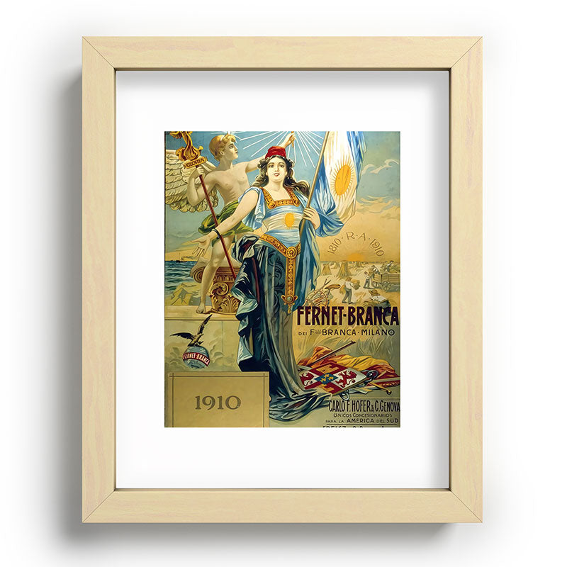 1910 Fernet Branca Liqueur Aperitif Advertisement Framed Art Print