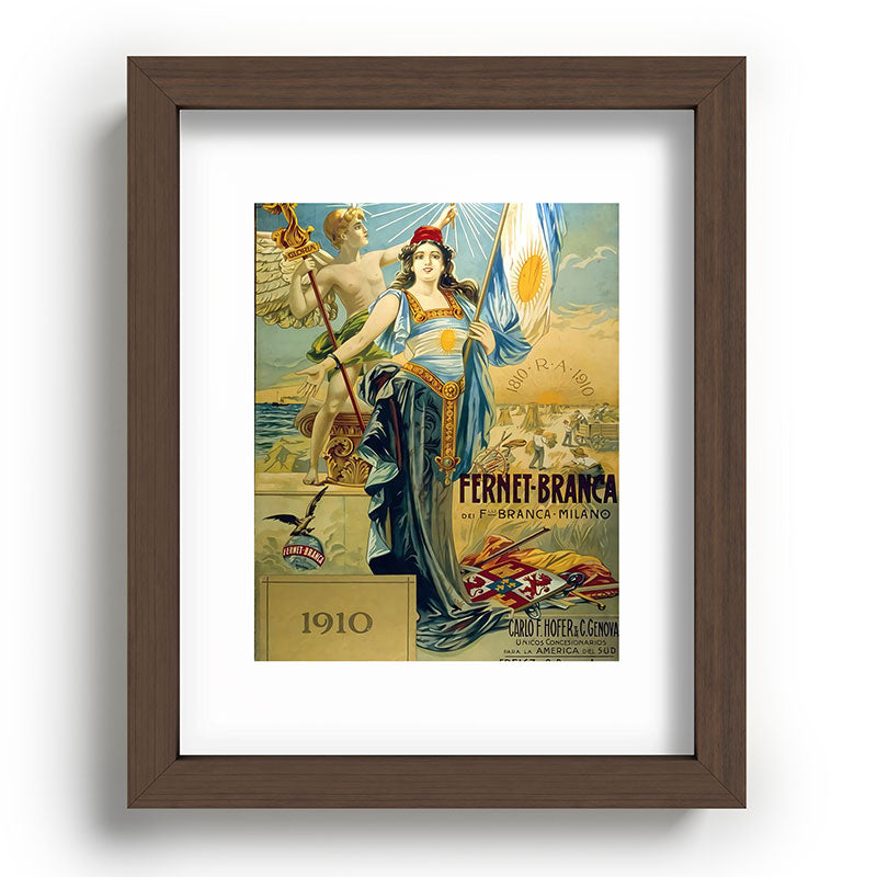 1910 Fernet Branca Liqueur Aperitif Advertisement Framed Art Print