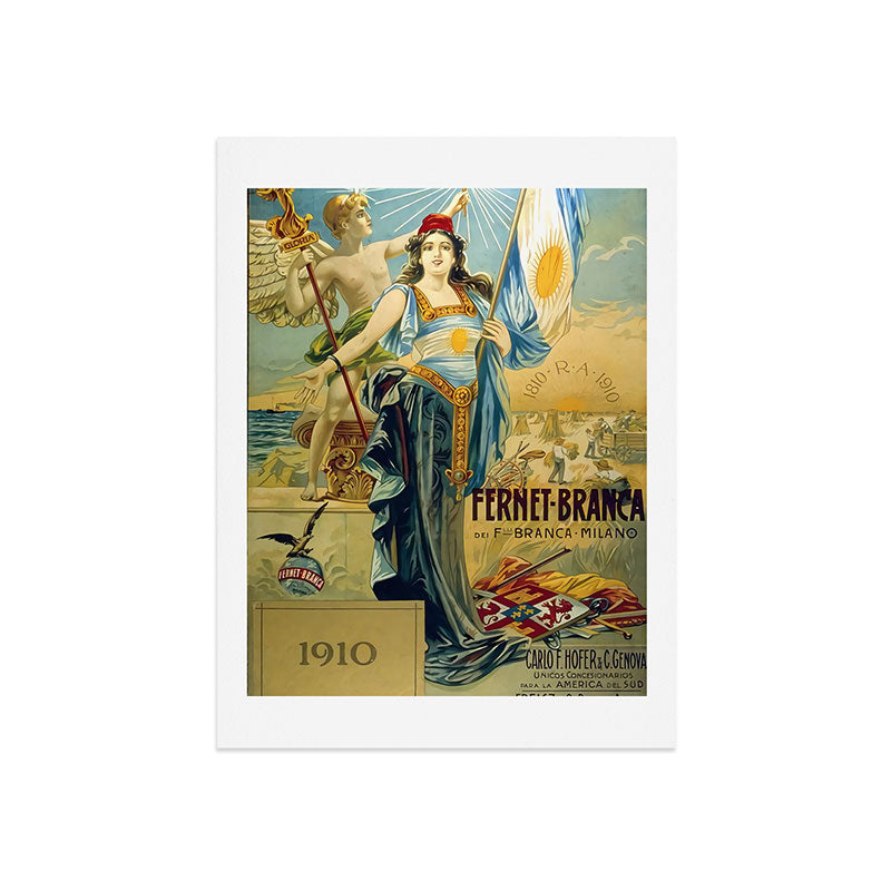 1910 Fernet Branca Liqueur Aperitif Advertisement Art Print