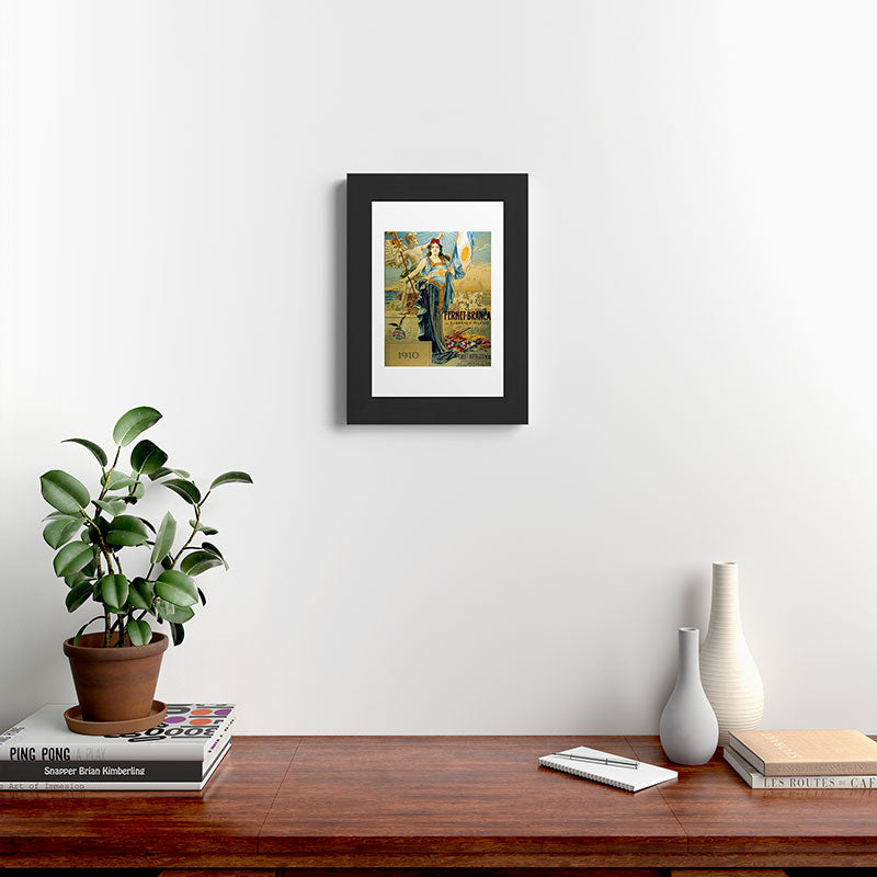 1910 Fernet Branca Liqueur Aperitif Advertisement Framed Art Print