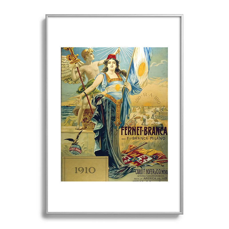 1910 Fernet Branca Liqueur Aperitif Advertisement Framed Art Print