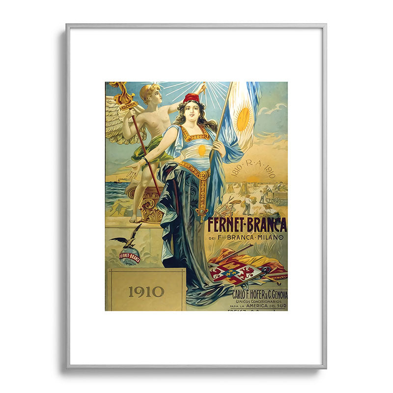 1910 Fernet Branca Liqueur Aperitif Advertisement Framed Art Print