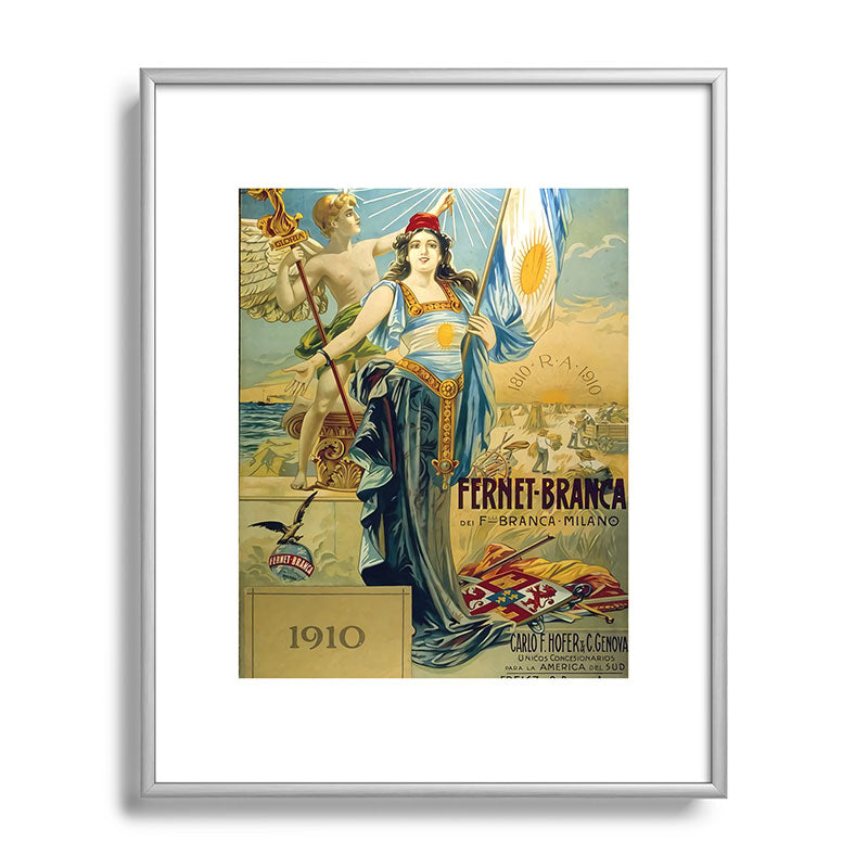 1910 Fernet Branca Liqueur Aperitif Advertisement Framed Art Print