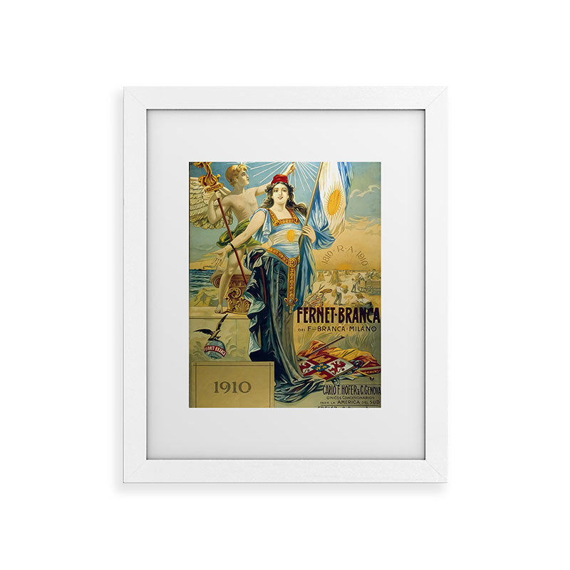 1910 Fernet Branca Liqueur Aperitif Advertisement Framed Art Print