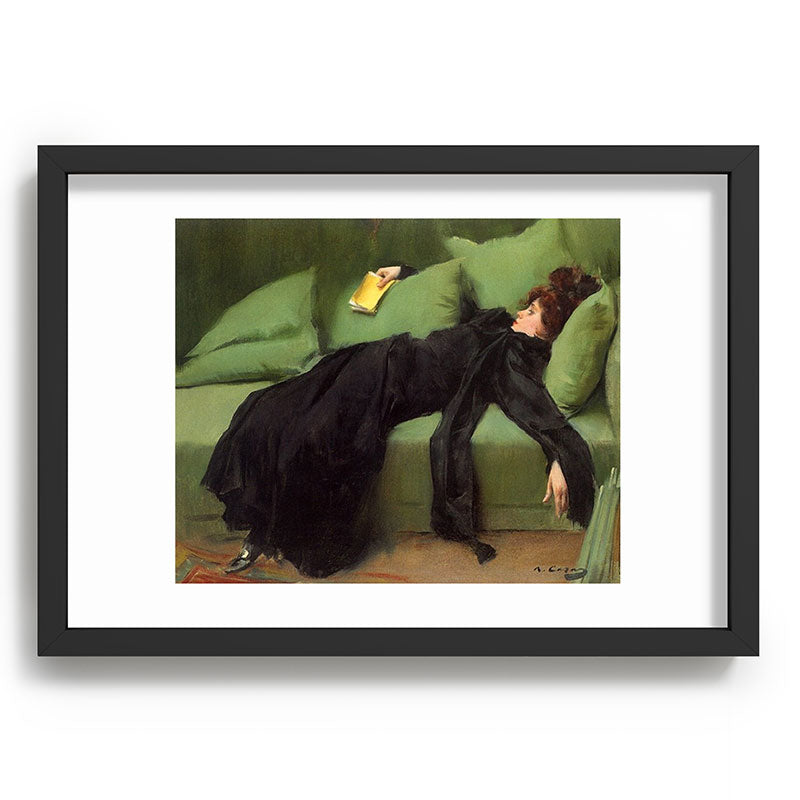 A Decadent Girl - Ramon Casas Framed Art Print