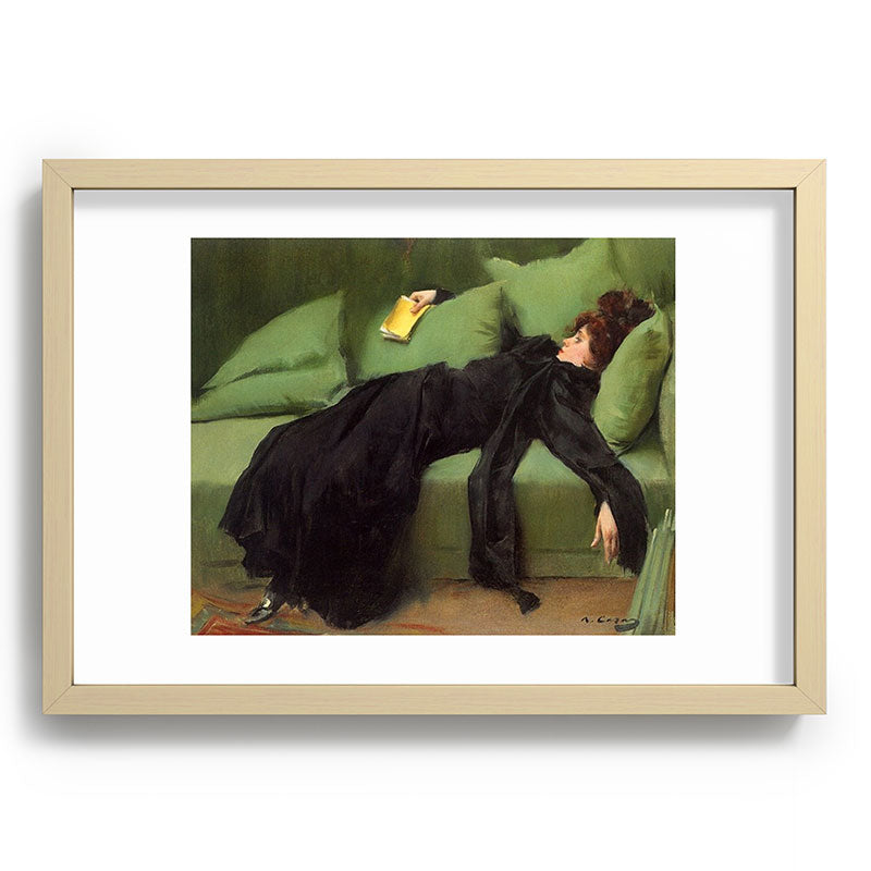 A Decadent Girl - Ramon Casas Framed Art Print
