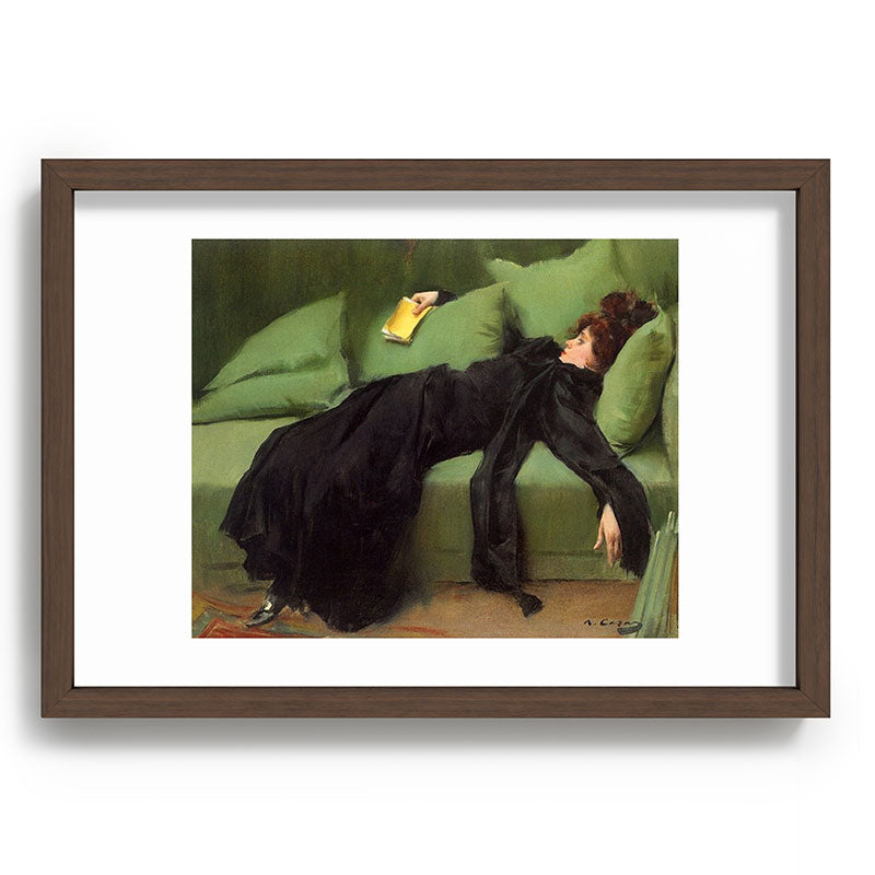 A Decadent Girl - Ramon Casas Framed Art Print