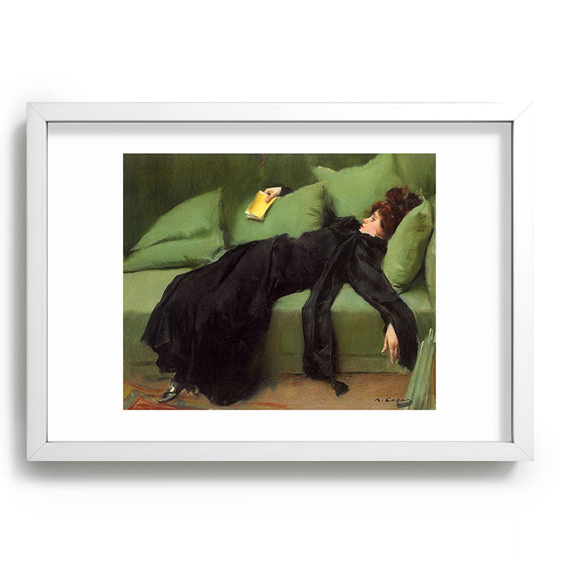 A Decadent Girl - Ramon Casas Framed Art Print
