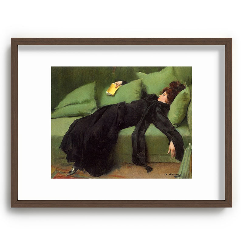 A Decadent Girl - Ramon Casas Framed Art Print