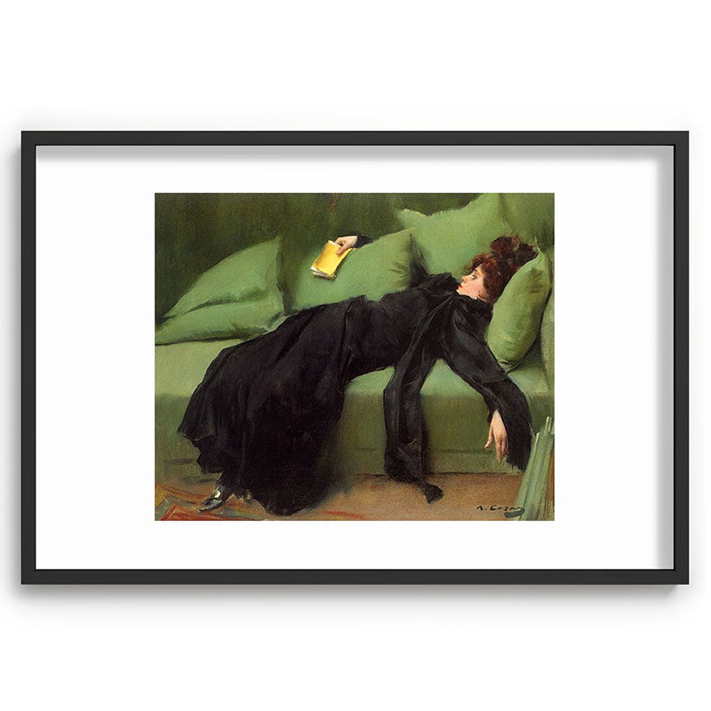 A Decadent Girl - Ramon Casas Framed Art Print