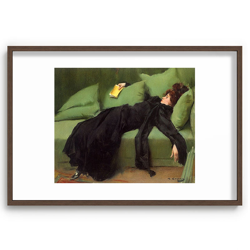 A Decadent Girl - Ramon Casas Framed Art Print