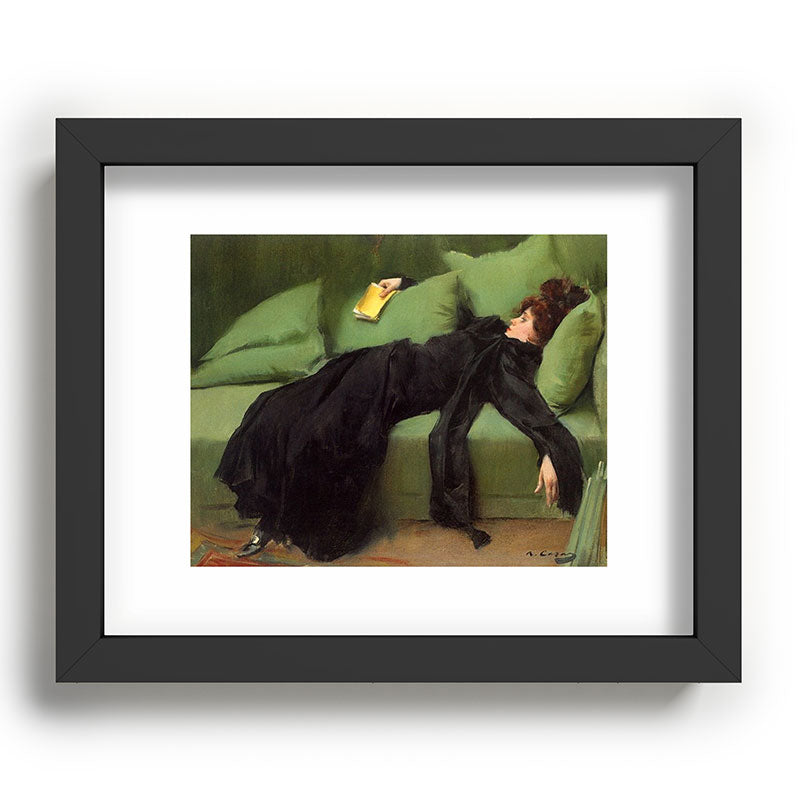 A Decadent Girl - Ramon Casas Framed Art Print