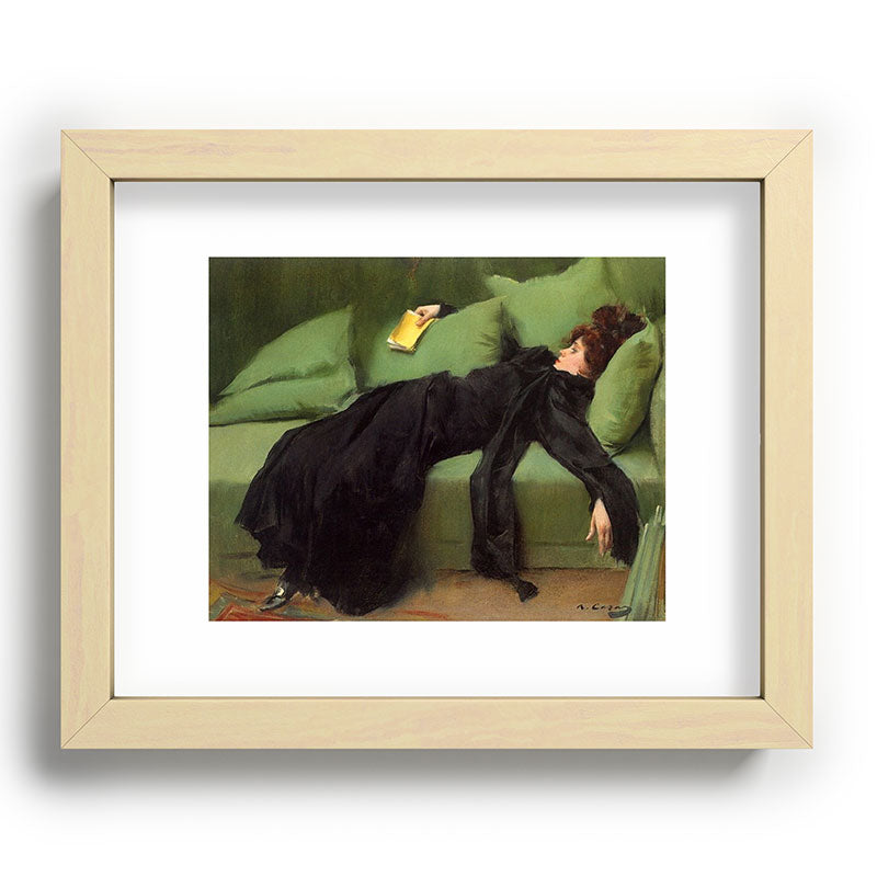A Decadent Girl - Ramon Casas Framed Art Print