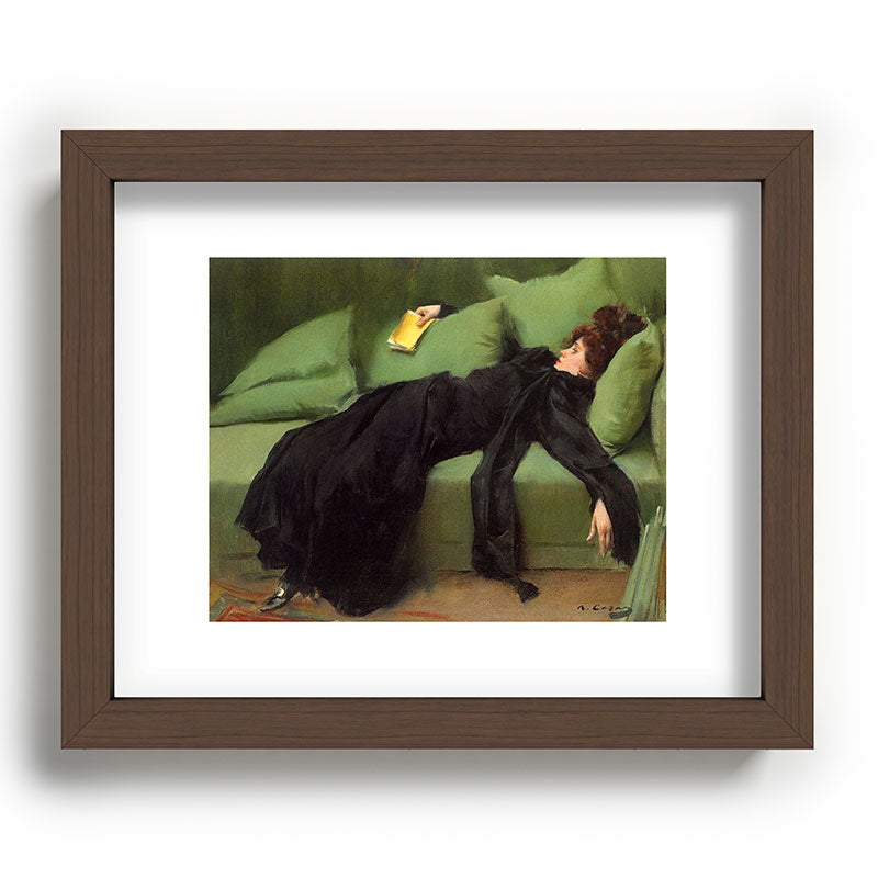 A Decadent Girl - Ramon Casas Framed Art Print