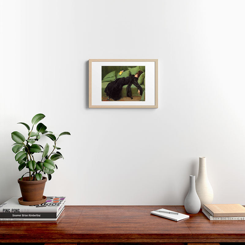 A Decadent Girl - Ramon Casas Framed Art Print