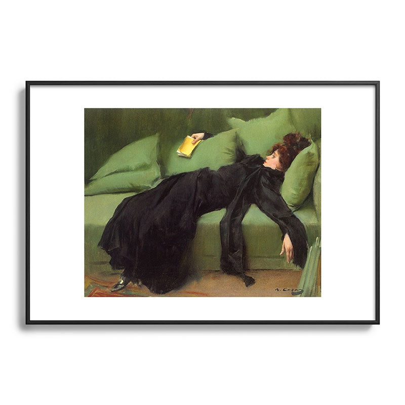 A Decadent Girl - Ramon Casas Framed Art Print