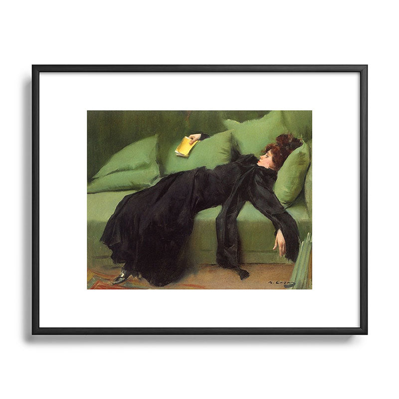 A Decadent Girl - Ramon Casas Framed Art Print