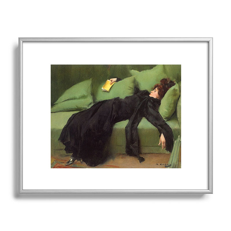 A Decadent Girl - Ramon Casas Framed Art Print