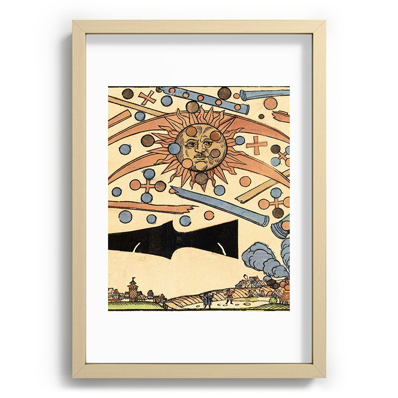 1561 Celestial Phenomenon over Nuremberg Framed Art Print
