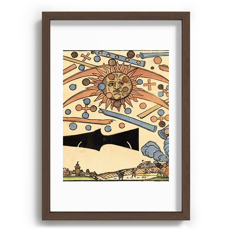 1561 Celestial Phenomenon over Nuremberg Framed Art Print