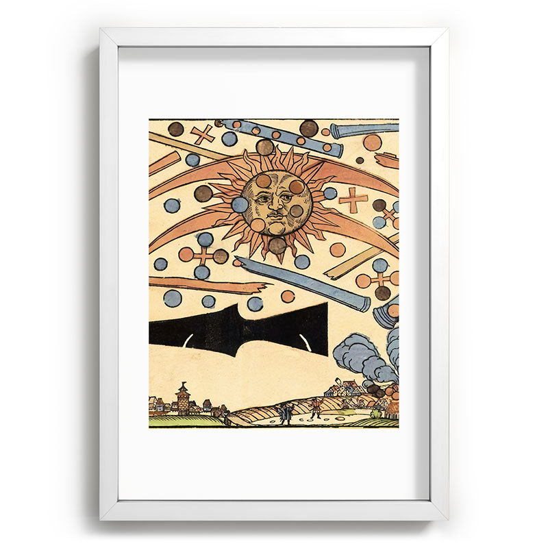 1561 Celestial Phenomenon over Nuremberg Framed Art Print