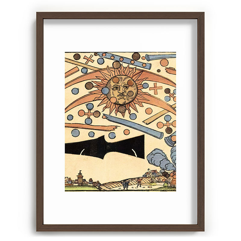 1561 Celestial Phenomenon over Nuremberg Framed Art Print